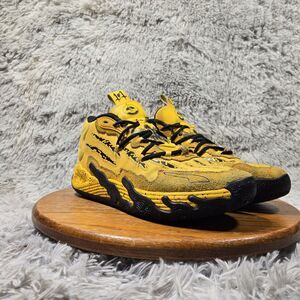 Lamelo Puma Porsche x MB.03 Sport Mens 9.5 Yellow/Black Suede Basketball Shoes